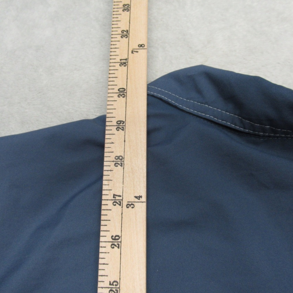 Adidas Jacket Windbreaker Mens Large Blue Cagoule Colorblock Full Zip VTG 90s - Picture 15 of 16